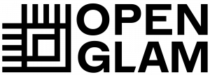 Open GLAM Logo (black and white)