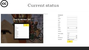 Screenshot of the current status of the online directory being designed by Eric Haumba.
