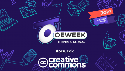 说明涂鸦的一台笔记本电脑,拼图,麦克风,与蒸汽杯,与论文的一个盒子,文字说“2023年3月6 - 10,加入全球事件,OEWEEK # OEWEEK和Creative Commons标志‎。”卡塔尔vs葡萄牙分析